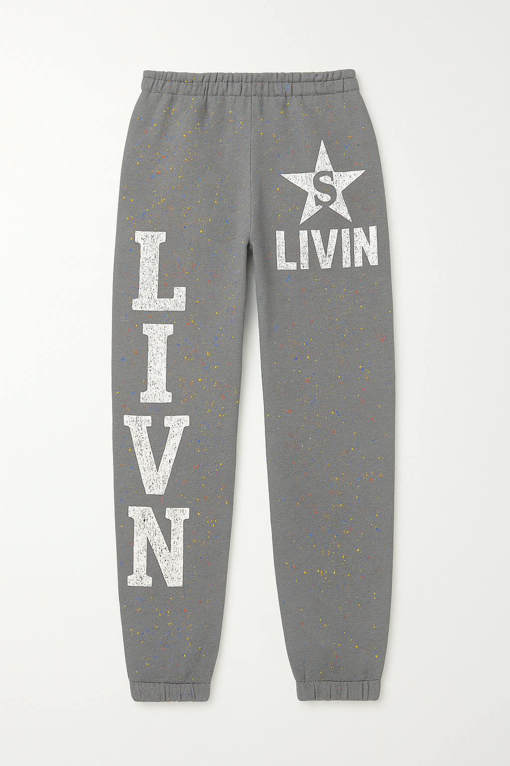 SUARAY LIVIN™ Grey Distressed Sweatpants